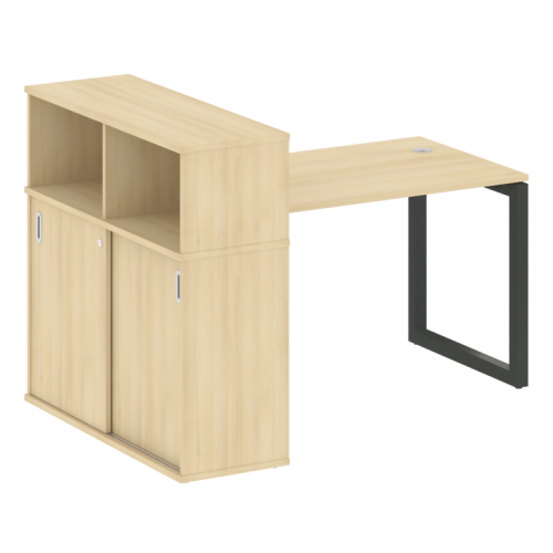 Стол офисный с шкафом-купе на О-обр. м/к Metal System Quattro 50БО.РС-СШК-3.2 фото 14 Стол офисный с шкафом-купе на О-обр. м/к Metal System Quattro 50БО.РС-СШК-3.2 фото 14