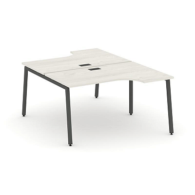 Style Project Рабочая станция эргоном. SN-4A.DRPA-002 Дуб Наварра/Металл Антрацит 1580*1232/1992*750