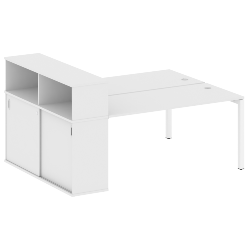 Бенч-система с шкафом-купе на П-обр. м/к Metal System Quattro 50БП.РС-СШК-2.4 фото 13