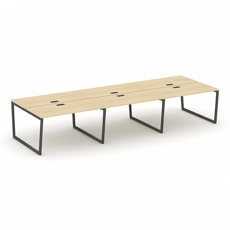 Style Project Рабочая станция 2-х сторон. SN-4T2.DRS-083 Акация Лорка/Металл Антрацит/Заглушка Пласт