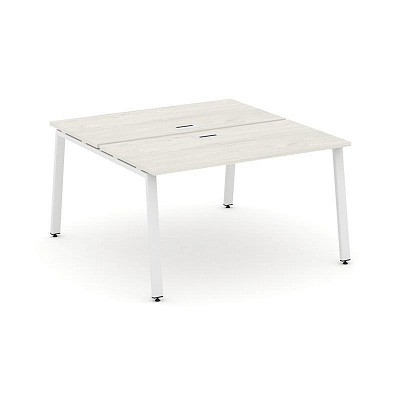 Style Project Рабочая станция 2-х сторон. SN-6A.DRS-012 Дуб Наварра/Металл Белый 1180*1432*750