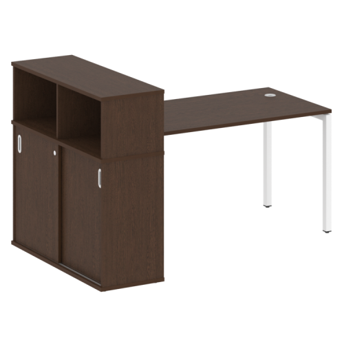 Стол офисный с шкафом-купе на П-обр. м/к Metal System Quattro 40БП.РС-СШК-3.3 фото 5