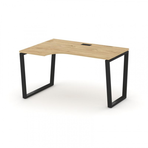 Style Project Стол рабочий эргоном. SN-6T2.SPA-012(L) Акация Лорка/Металл Антрацит/Заглушка Пластик Style Project Стол рабочий эргоном. SN-6T2.SPA-012(L) Акация Лорка/Металл Антрацит/Заглушка Пластик