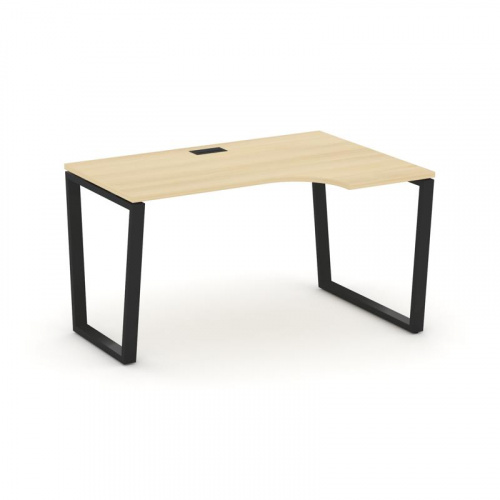 Style Project Стол рабочий эргоном. SN-6T2.SPA-002(R) Акация Лорка/Металл Антрацит/Заглушка Пластик фото 6