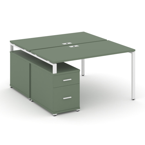 Бенч-система на 2 места с опорной тумбой Concept CN.DRS-308 Бенч-система на 2 места с опорной тумбой Concept CN.DRS-308