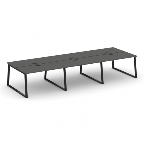 Style Project Рабочая станция 2-х сторон. SN-6T1.DRS-072 Акация Лорка/Металл Антрацит/Заглушка Пласт фото 5