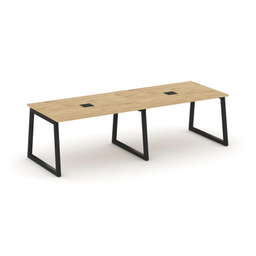 Style Project Стол переговорный SN-5T1.SPRG-012 Акация Лорка/Металл Антрацит/Заглушка Металл Антраци фото 3 Style Project Стол переговорный SN-5T1.SPRG-012 Акация Лорка/Металл Антрацит/Заглушка Металл Антраци фото 3