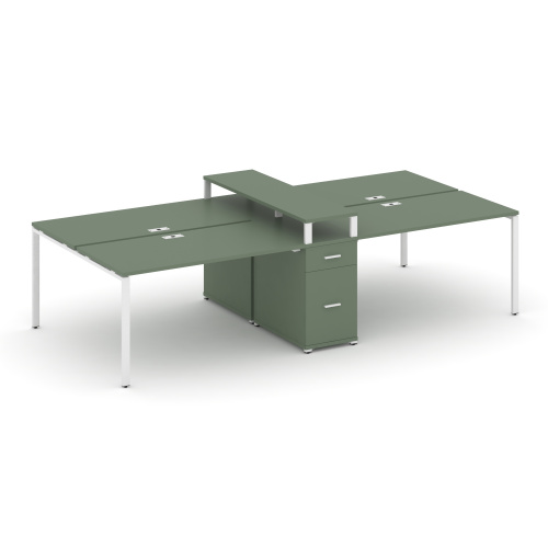 Бенч-система на 4 места с 1 опорной тумбой Concept CN.DRS-440 Бенч-система на 4 места с 1 опорной тумбой Concept CN.DRS-440