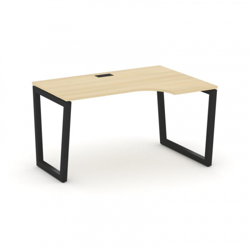 Style Project Стол рабочий эргоном. SN-5T2.SPA-021(R) Акация Лорка/Металл Антрацит/Заглушка Пластик фото 5