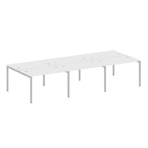 Бенч-система на 6 рабочих мест на П-обр. м/к Metal System Quattro 40БП.СМ-6.2 фото 4