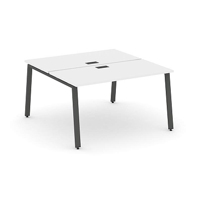 Style Project Рабочая станция 2-х сторон. SN-6A.DRS-003 Белый/Металл Антрацит 1380*1232*750