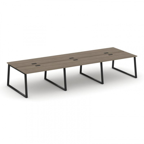 Style Project Рабочая станция 2-х сторон. SN-6T1.DRS-072 Акация Лорка/Металл Антрацит/Заглушка Пласт фото 9