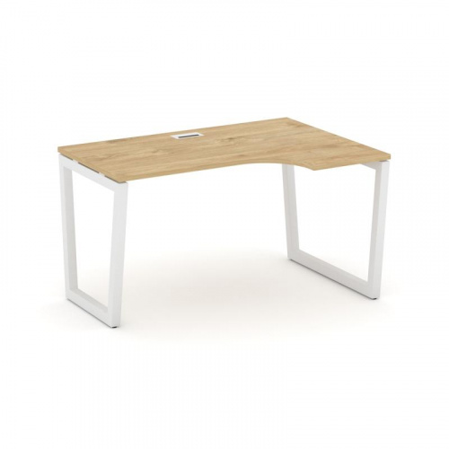 Style Project Стол рабочий эргоном. SN-5T2.SPA-021(R) Акация Лорка/Металл Антрацит/Заглушка Пластик фото 3