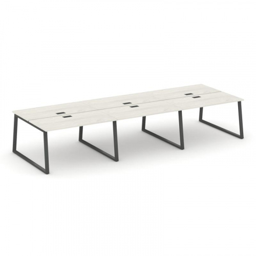 Style Project Рабочая станция 2-х сторон. SN-6T1.DRS-072 Акация Лорка/Металл Антрацит/Заглушка Пласт фото 24