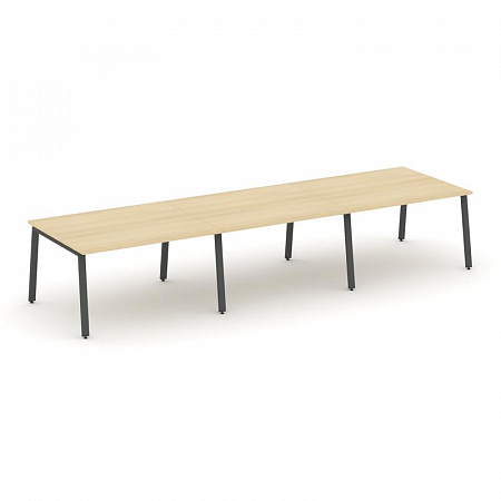 Style Project Стол переговорный SN-6A.SPRG-052.3 Акация Лорка/Металл Антрацит 3540*1180*750