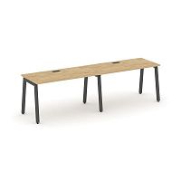 Style Project Рабочая станция 1 сторон. SN-5A.ORS-012 Тиквуд Светлый/Металл Антрацит 2360*700*750