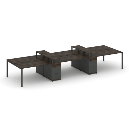 Бенч-система на 6 мест с 2 опорными тумбами Concept CN.DRS-469 фото 3