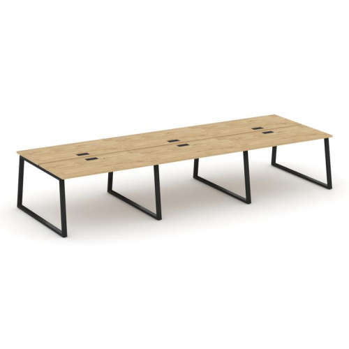 Style Project Рабочая станция 2-х сторон. SN-6T1.DRS-072 Акация Лорка/Металл Антрацит/Заглушка Пласт