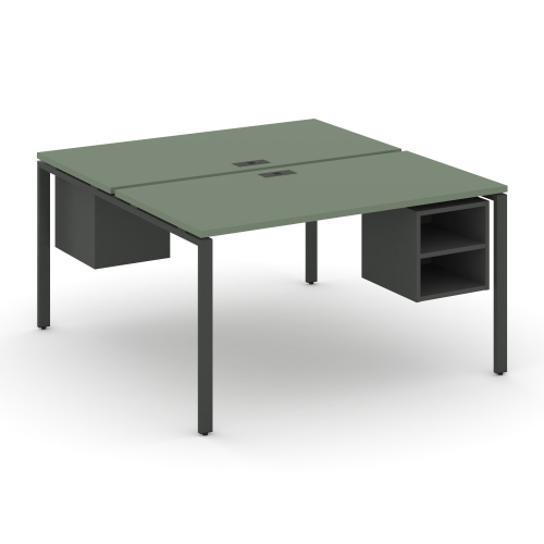 Бенч-система на 2 места с подвесными тумбами Concept CN.DRS-106