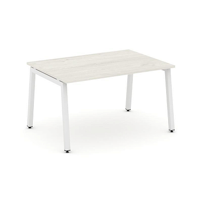 Style Project Стол переговорный SN-5A.SPRG-002.3 Дуб Наварра/Металл Белый 1180*980*750