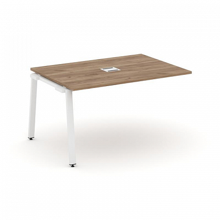 Style Project Проходной наб. элем. перег. стола SN-6A.NSPRG-001 Дуб Табак/Металл Белый 980*980*750