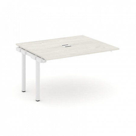 Style Project Проходной наб. элем. перег. стола SN-5P.NSPRG-032 Дуб Наварра/Металл Белый 1180*1180*7