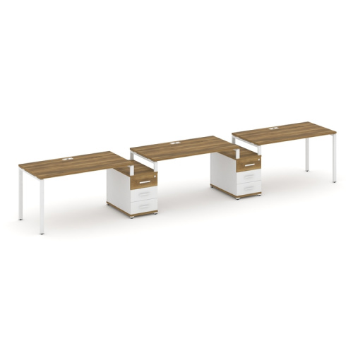 Бенч-система на 3 места с 2 опорными тумбами Concept CN.ORS-327 фото 8