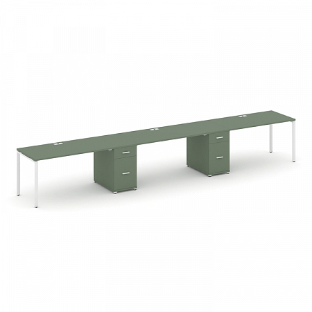 Бенч-система на 3 места с 2 опорными тумбами Concept CN.ORS-438