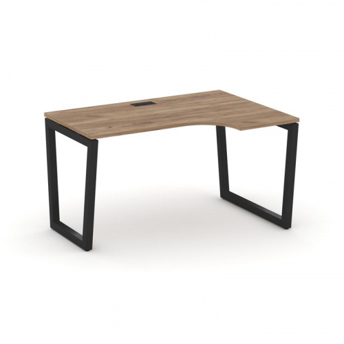 Style Project Стол рабочий эргоном. SN-5T2.SPA-021(R) Акация Лорка/Металл Антрацит/Заглушка Пластик фото 4