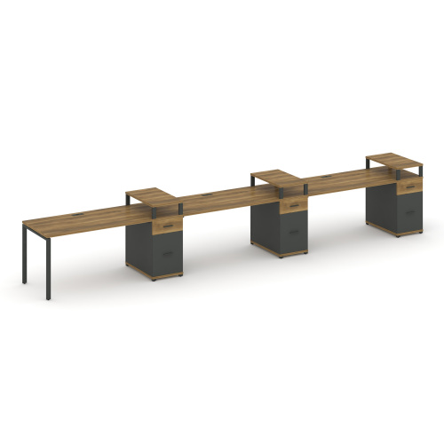 Бенч-система на 3 места с 3 опорными тумбами Concept CN.ORS-464