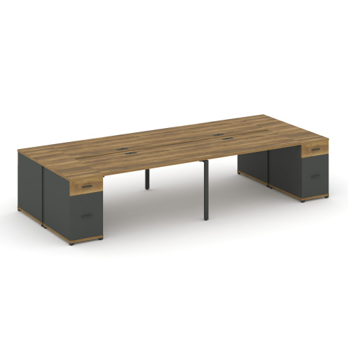 Бенч-система на 4 места с 2 опорными тумбами Concept CN.DRS-429 Бенч-система на 4 места с 2 опорными тумбами Concept CN.DRS-429