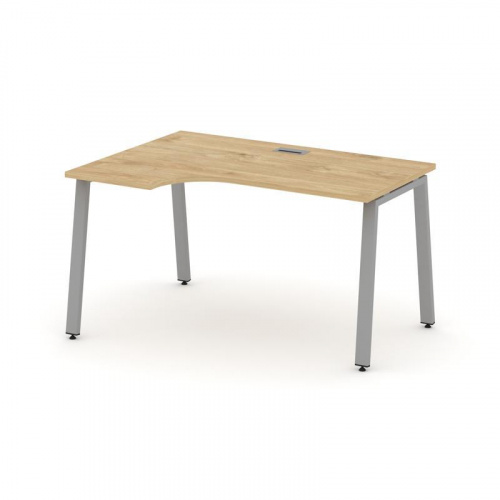 Style Project Стол рабочий эргоном. SN-6A.SPA-002(L) Дуб Наварра/Металл Белый 1580*600/980*750 фото 8 Style Project Стол рабочий эргоном. SN-6A.SPA-002(L) Дуб Наварра/Металл Белый 1580*600/980*750 фото 8