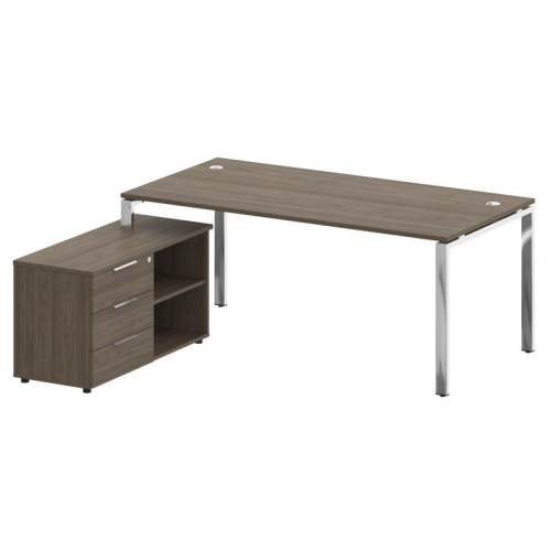 Стол руководителя с тумбой Metal System Direct БГ.СРТ-5.9 (L) Стол руководителя с тумбой Metal System Direct БГ.СРТ-5.9 (L)