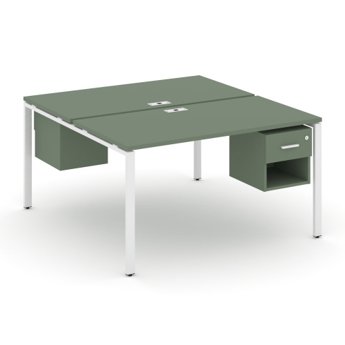 Бенч-система на 2 места с подвесными тумбами Concept CN.DRS-118 Бенч-система на 2 места с подвесными тумбами Concept CN.DRS-118