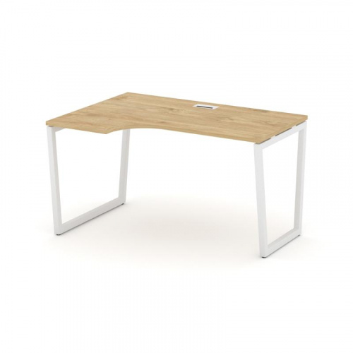 Style Project Стол рабочий эргоном. SN-4T2.SPA-002(L) Акация Лорка/Металл Антрацит/Заглушка Пластик фото 3