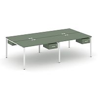 Бенч-система на 4 места с подвесными тумбами Concept CN.DRS-131