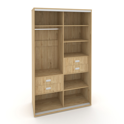 Корпус 2-х секционного шкафа высокого L=1400мм Maris SH.K2-4.1 K5 фото 4