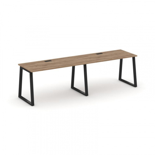 Style Project Рабочая станция 1 сторон. SN-6T1.ORS-021 Акация Лорка/Металл Антрацит/Заглушка Пластик фото 6