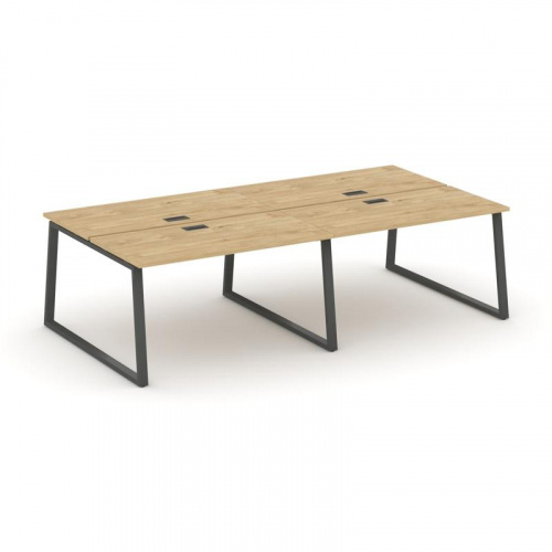 Style Project Рабочая станция 2-х сторон. SN-6T1.DRS-041 Акация Лорка/Металл Антрацит/Заглушка Пласт фото 22