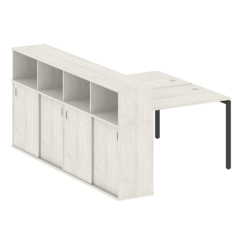 Бенч-система с шкафом-купе на П-обр. м/к Metal System Quattro 40БП.РС-СШК-4.2 фото 8 Бенч-система с шкафом-купе на П-обр. м/к Metal System Quattro 40БП.РС-СШК-4.2 фото 8