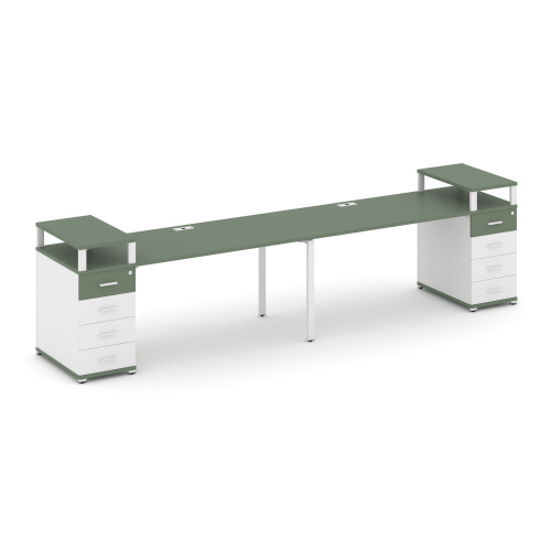 Бенч-система на 2 места с 2 опорными тумбами Concept CN.ORS-428 фото 5