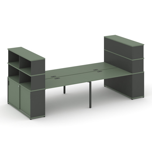 Бенч-система с опорными шкафами-купе Concept CN.DRS-285 фото 2