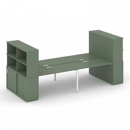 Бенч-система с опорными шкафами-купе Concept CN.DRS-285