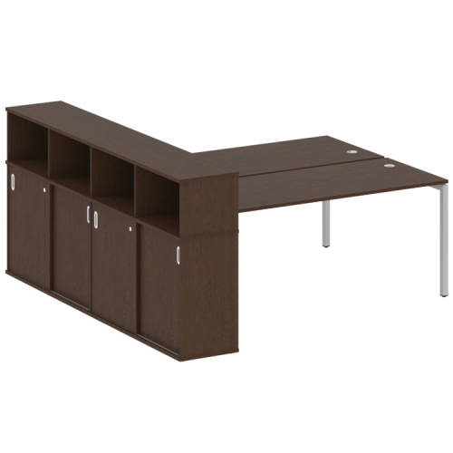 Бенч-система с шкафом-купе на П-обр. м/к Metal System Quattro 40БП.РС-СШК-4.5 фото 11 Бенч-система с шкафом-купе на П-обр. м/к Metal System Quattro 40БП.РС-СШК-4.5 фото 11