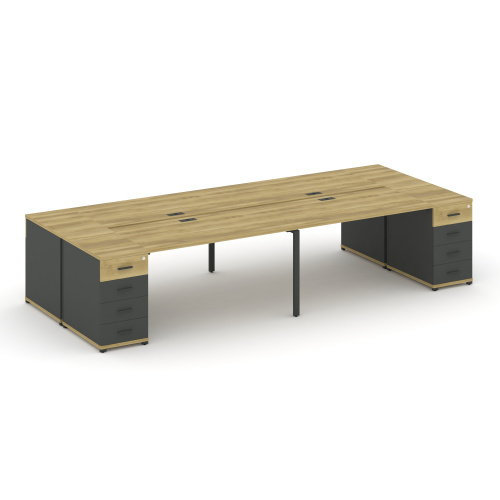 Бенч-система на 4 места с 2 опорными тумбами Concept CN.DRS-428 фото 4