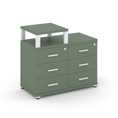 Тумба приставная с 6 ящиками Concept CN.TSP-008 W Тумба приставная с 6 ящиками Concept CN.TSP-008 W