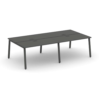 Style Project Рабочая станция 2-х сторон. SN-6A.DRS-054 Антрацит/Металл Антрацит 3160*1632*750