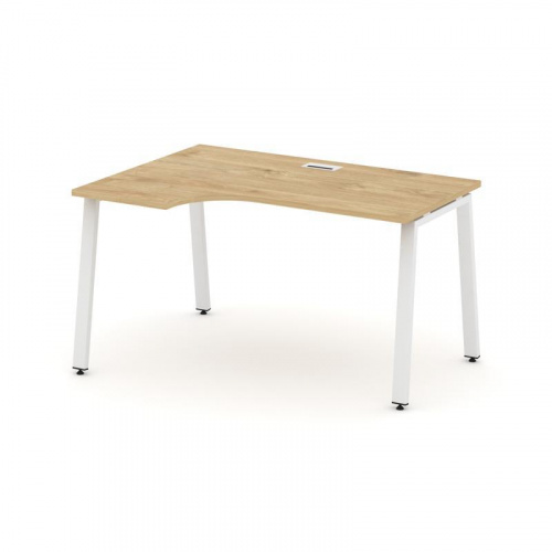 Style Project Стол рабочий эргоном. SN-6A.SPA-002(L) Дуб Наварра/Металл Белый 1580*600/980*750 фото 25 Style Project Стол рабочий эргоном. SN-6A.SPA-002(L) Дуб Наварра/Металл Белый 1580*600/980*750 фото 25