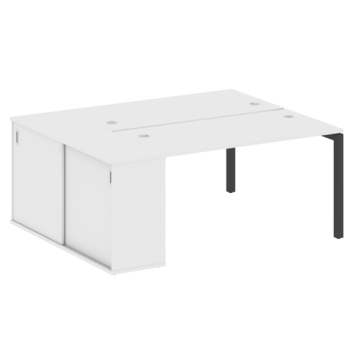 Бенч-система с шкафом-купе на П-обр. м/к Metal System Quattro 50БП.РС-СШК-1.3 фото 14