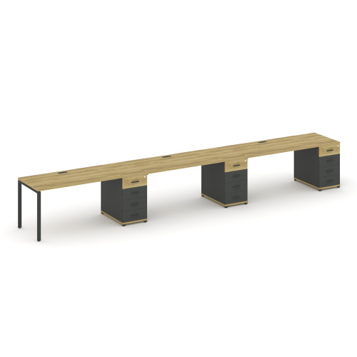 Бенч-система на 3 места с 3 опорными тумбами Concept CN.ORS-443 фото 4 Бенч-система на 3 места с 3 опорными тумбами Concept CN.ORS-443 фото 4